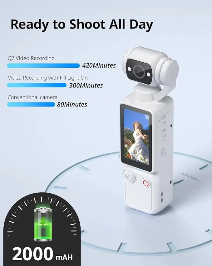 OZCT 4K Ultra HD Portable Gimbal Camera